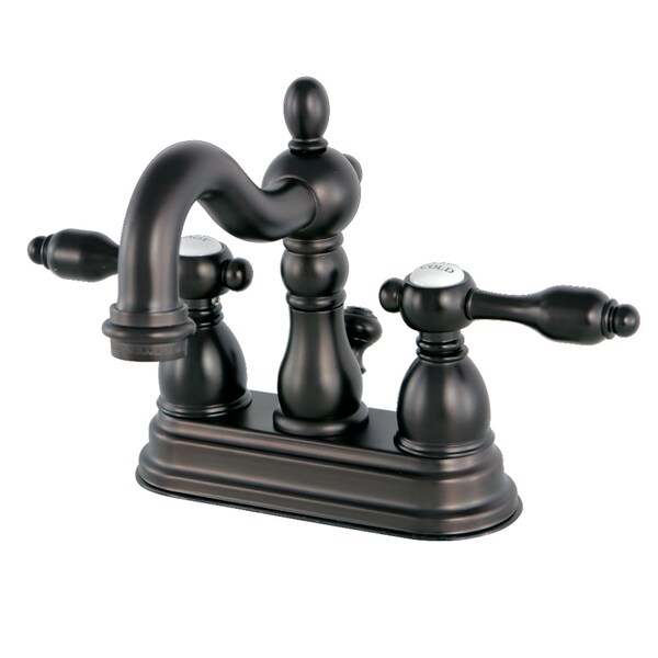 KS1605TAL 4" Centerset Bathroom Faucet, Oil Rubbed Bronze